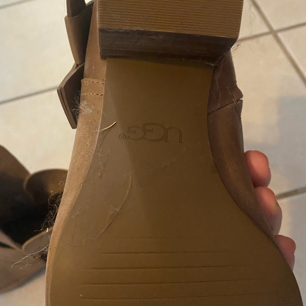 Ugg heel booties new